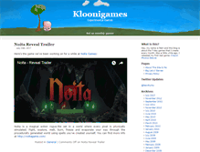 Tablet Screenshot of kloonigames.com